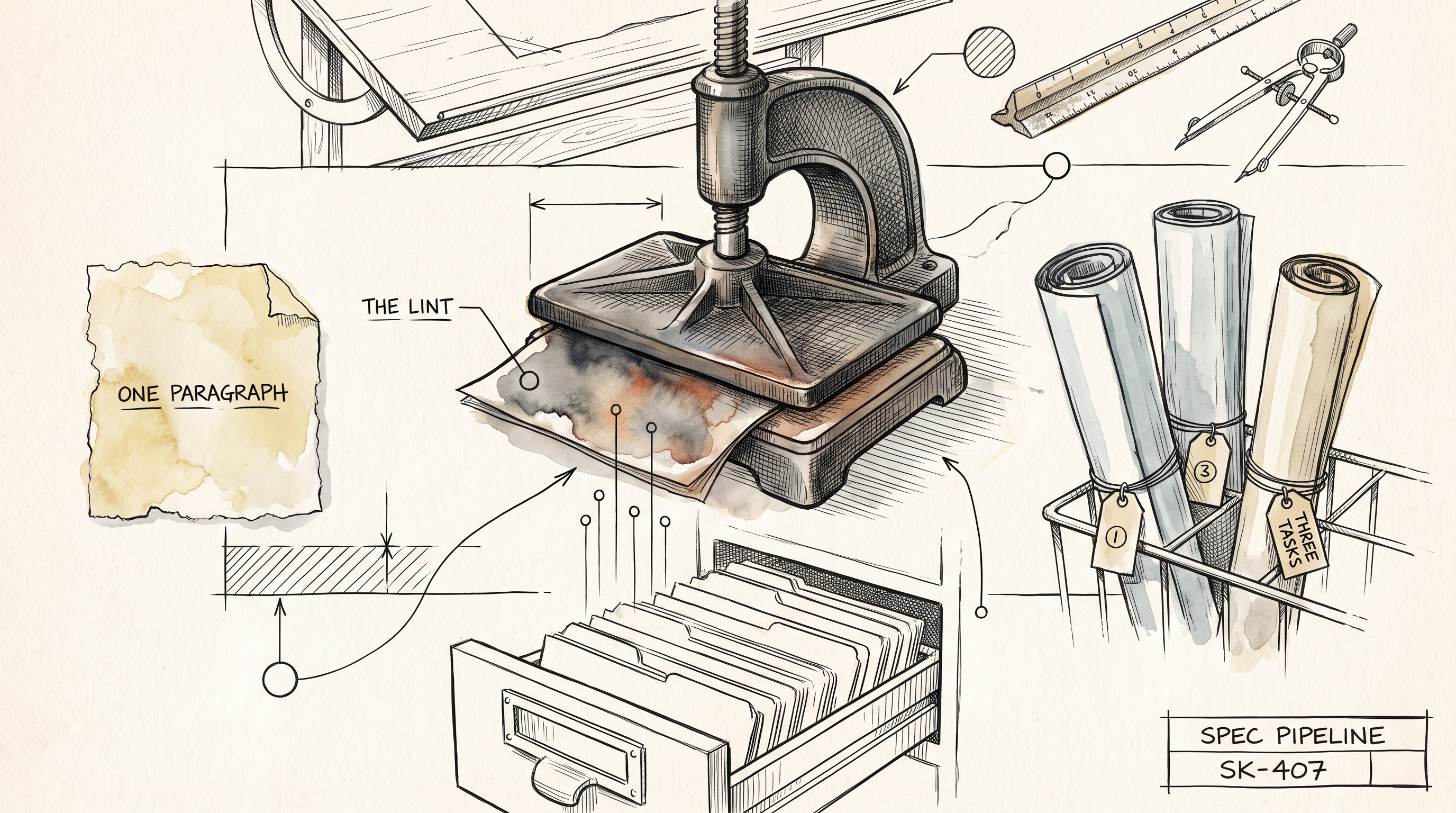 Feeding the Factory: One Paragraph In, Three Tasks Queued