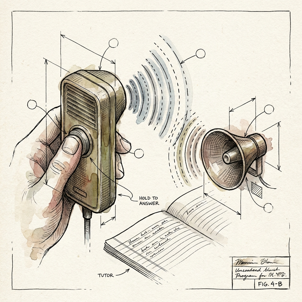 Say It Out Loud: A Talking Tutor and the Interface That Disappears